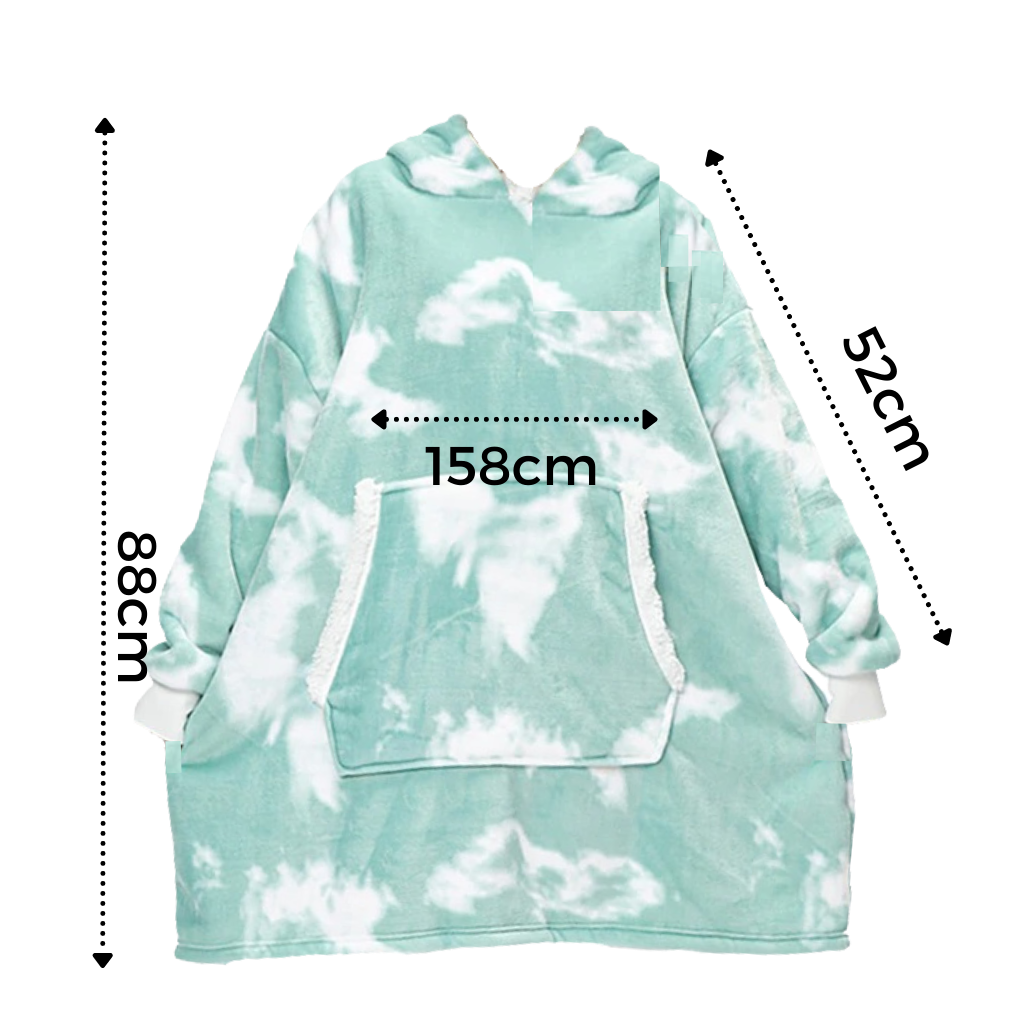 WarmWrap | Hyggelig Oversize Tæppe-Hoodie Nuvenci.dk