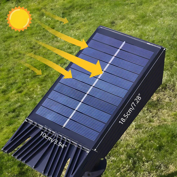 RayTuner | Vandtæt LED Solar Multi-Zoom Spotlys Landskabsbelysning RGB