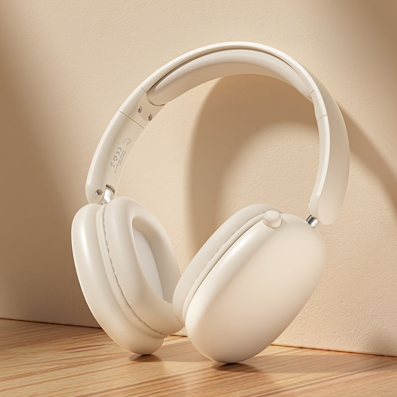 WavePro | Trådløst Foldbart Headset med Justerbar Pasform Beige Nuvenci.dk