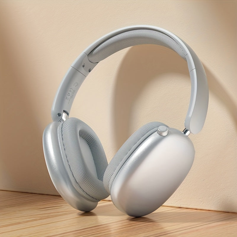 WavePro | Trådløst Foldbart Headset med Justerbar Pasform Sølv Nuvenci.dk