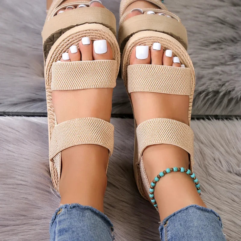 Willa | Letvægts Sommer Wedge Sandaler Nuvenci.dk