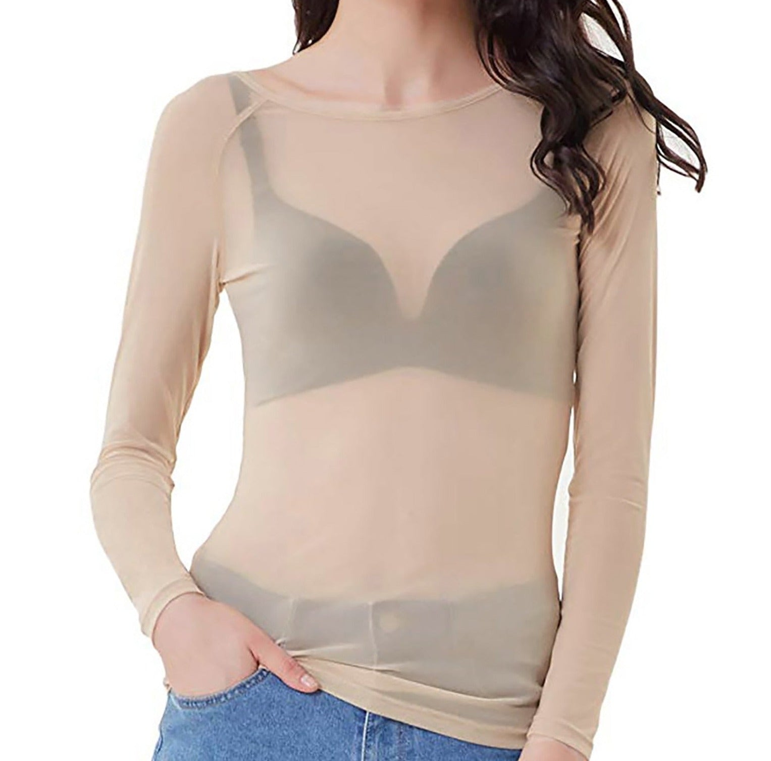 Adriana | Langærmet Bluse – Sofistikeret Look og Komfort