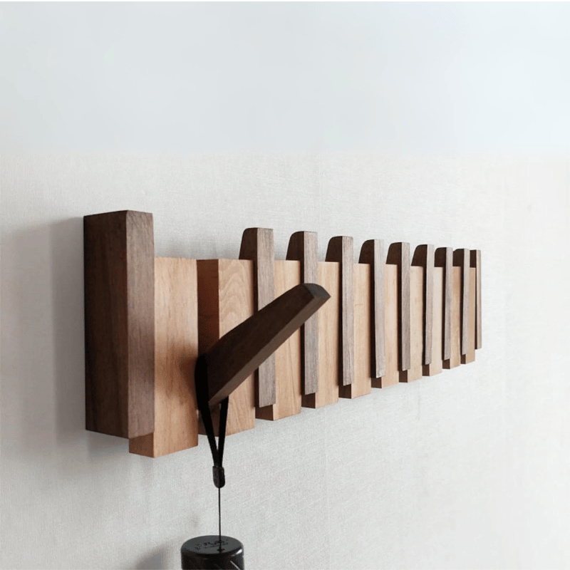 WoodNote | Funktionel Knagerække i Pianodesign Multi-træ Nuvenci.dk