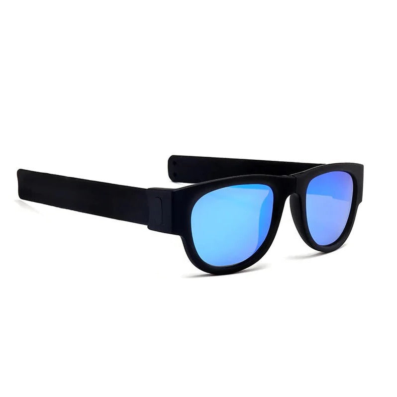 WrapShade | Sammenfoldelig Solbrille Sort Blå Nuvenci.dk