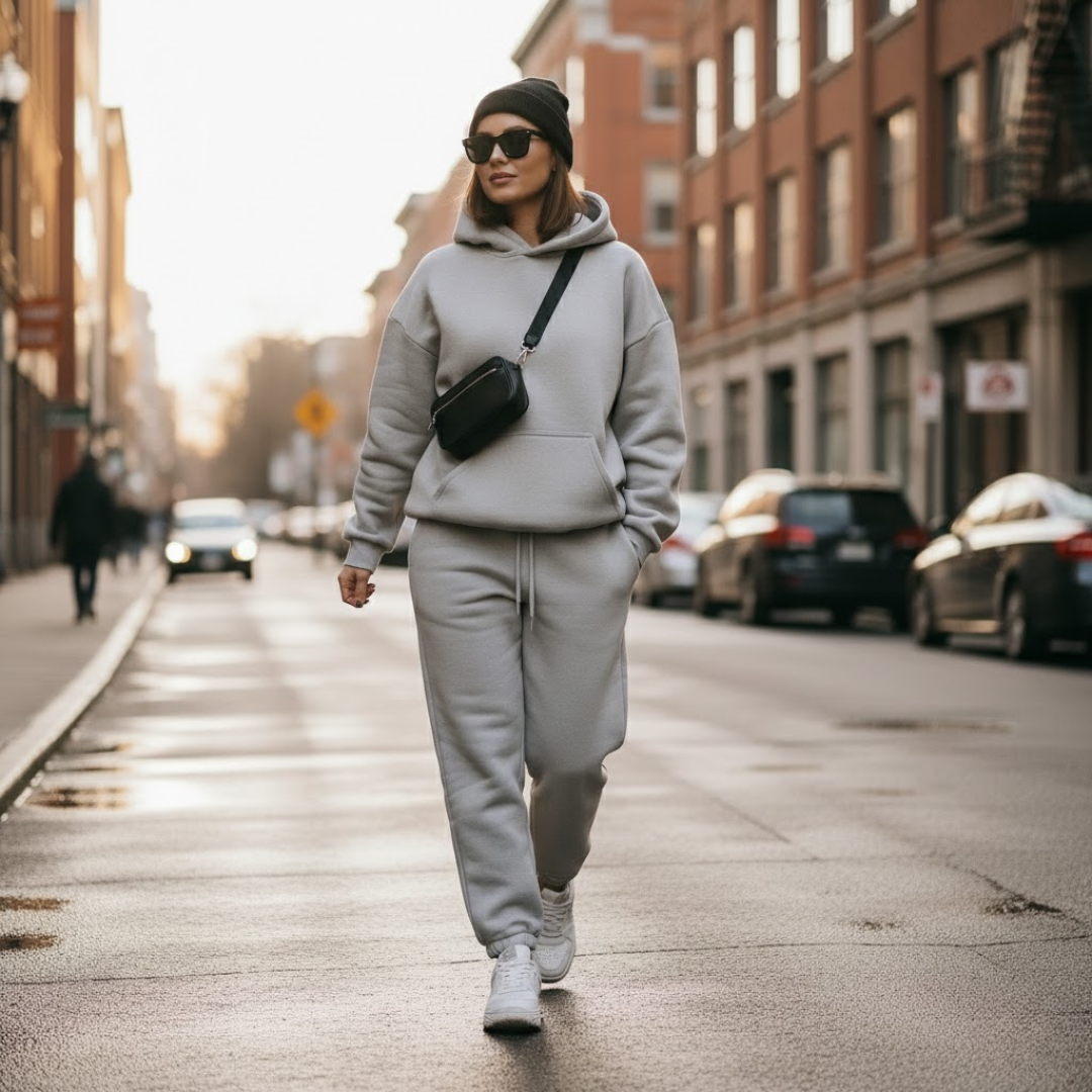 Zavora | Joggingdragt – Streetstyle & Komfort i Ét Grå Nuvenci.dk
