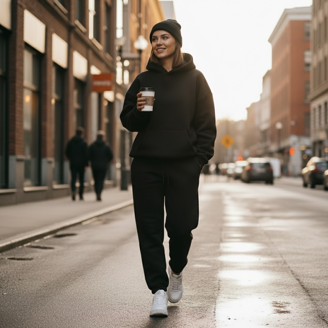 Zavora | Joggingdragt – Streetstyle & Komfort i Ét Sort Nuvenci.dk