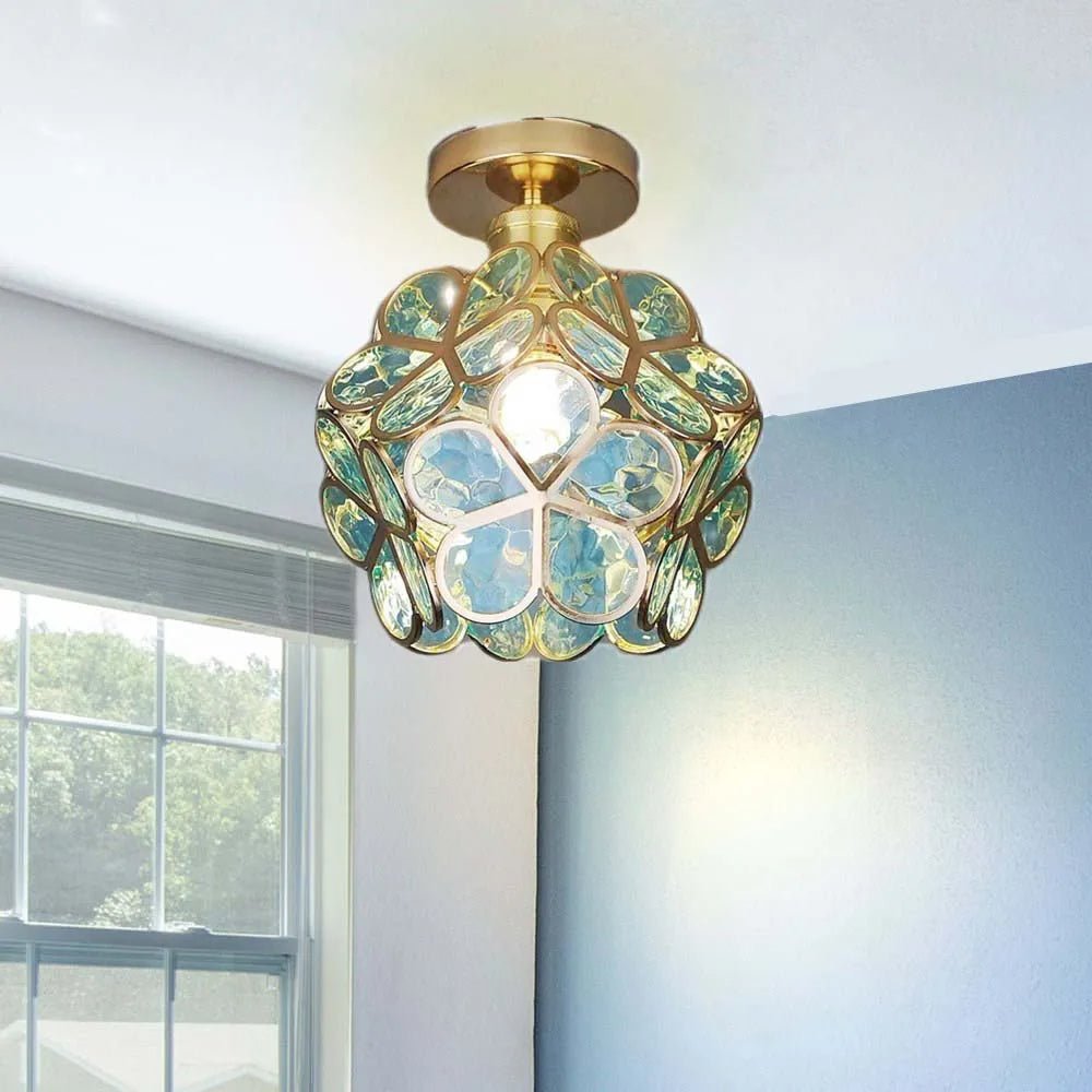 FleurLuxe | Design Blomster Stil Glas Ganglampe