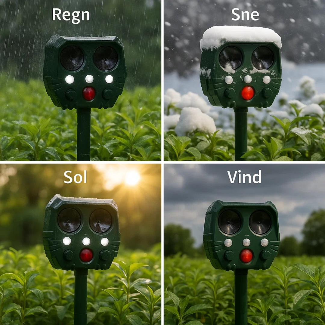 UltraSonic | Afskrækkende Ultraschall og Lyd Sonar Afskrækkelse for Kat, Ræv, Rotte, Egern og Hund