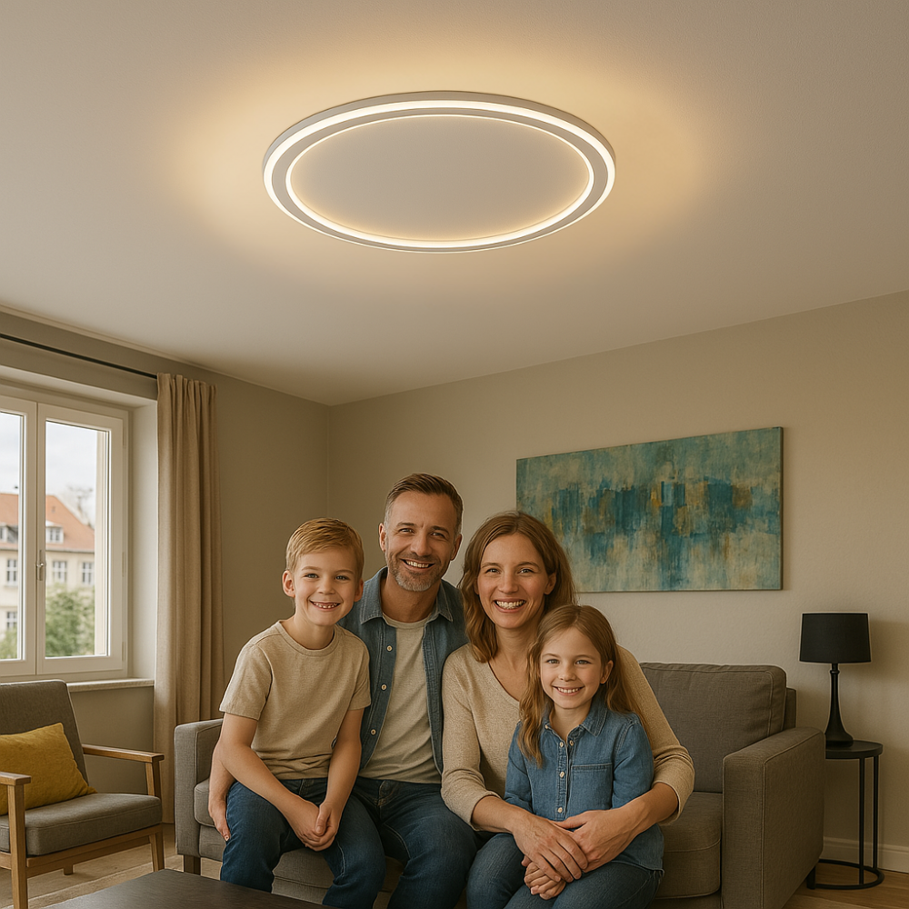 Nordisk LED Loftlampe - Dimmbar, Moderne Design til Stue & Spisestue-4