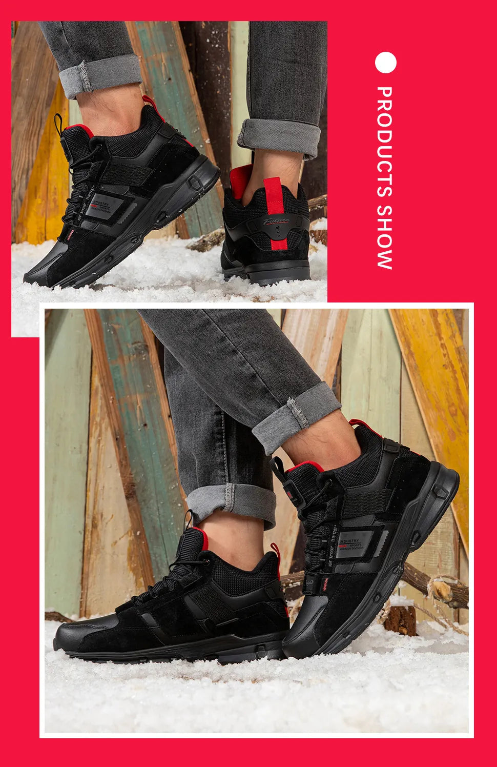 Arthur | Sporty Højsneakers til Mænd