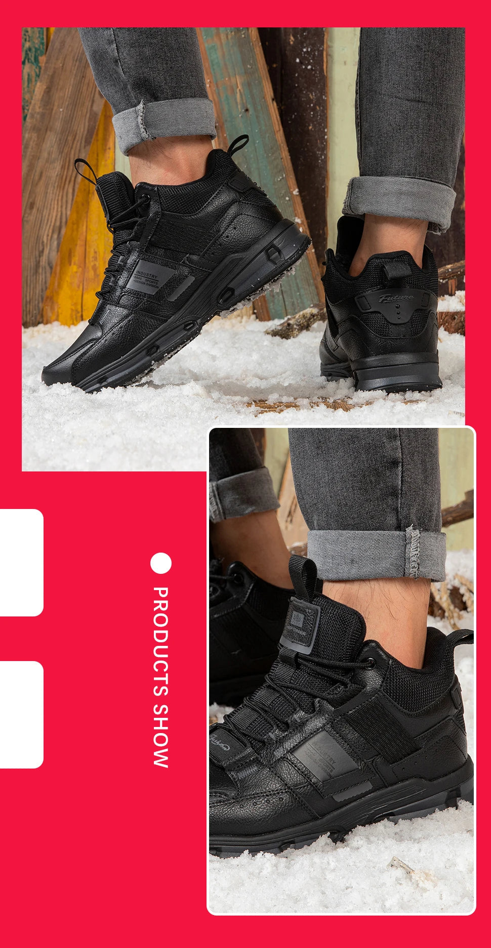 Arthur | Sporty Højsneakers til Mænd