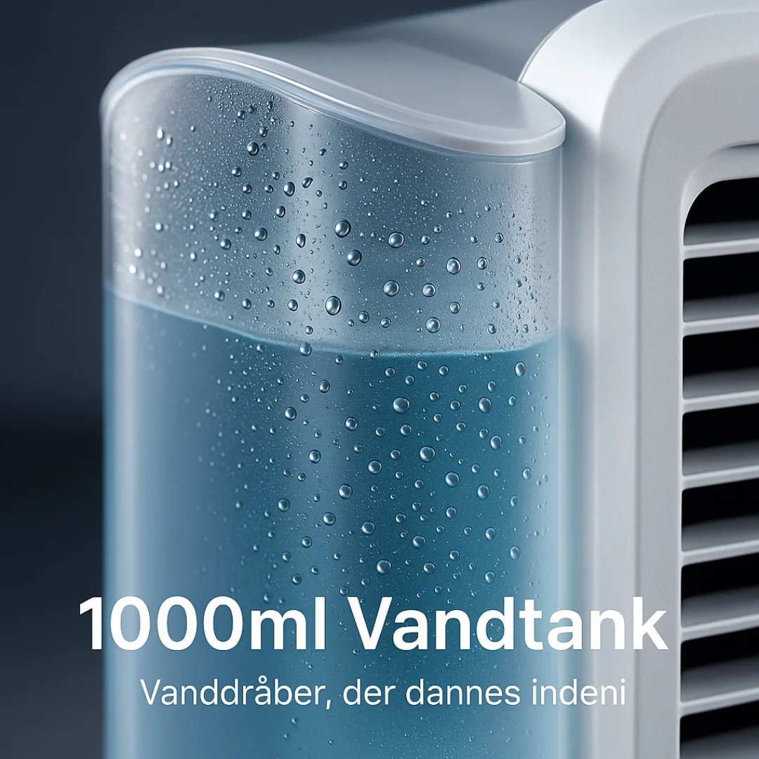 MicroCool | Mini-Klimaanlæg Bærbar Fordampningskøler med 1000ml Vandtank