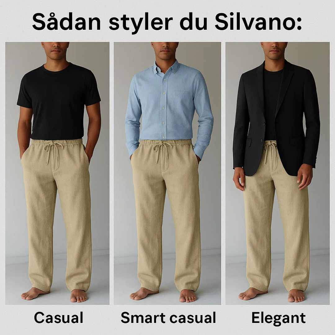 Silvano | Pantaloni din in pentru bărbați - aerisiți și stilati