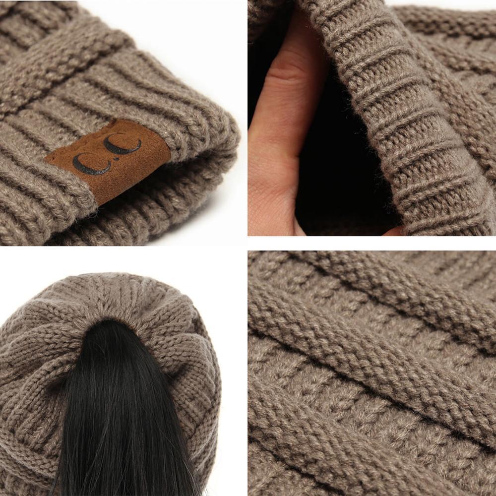Natalie | Beanie – Vinterhue med Stil og Fri Hestehale