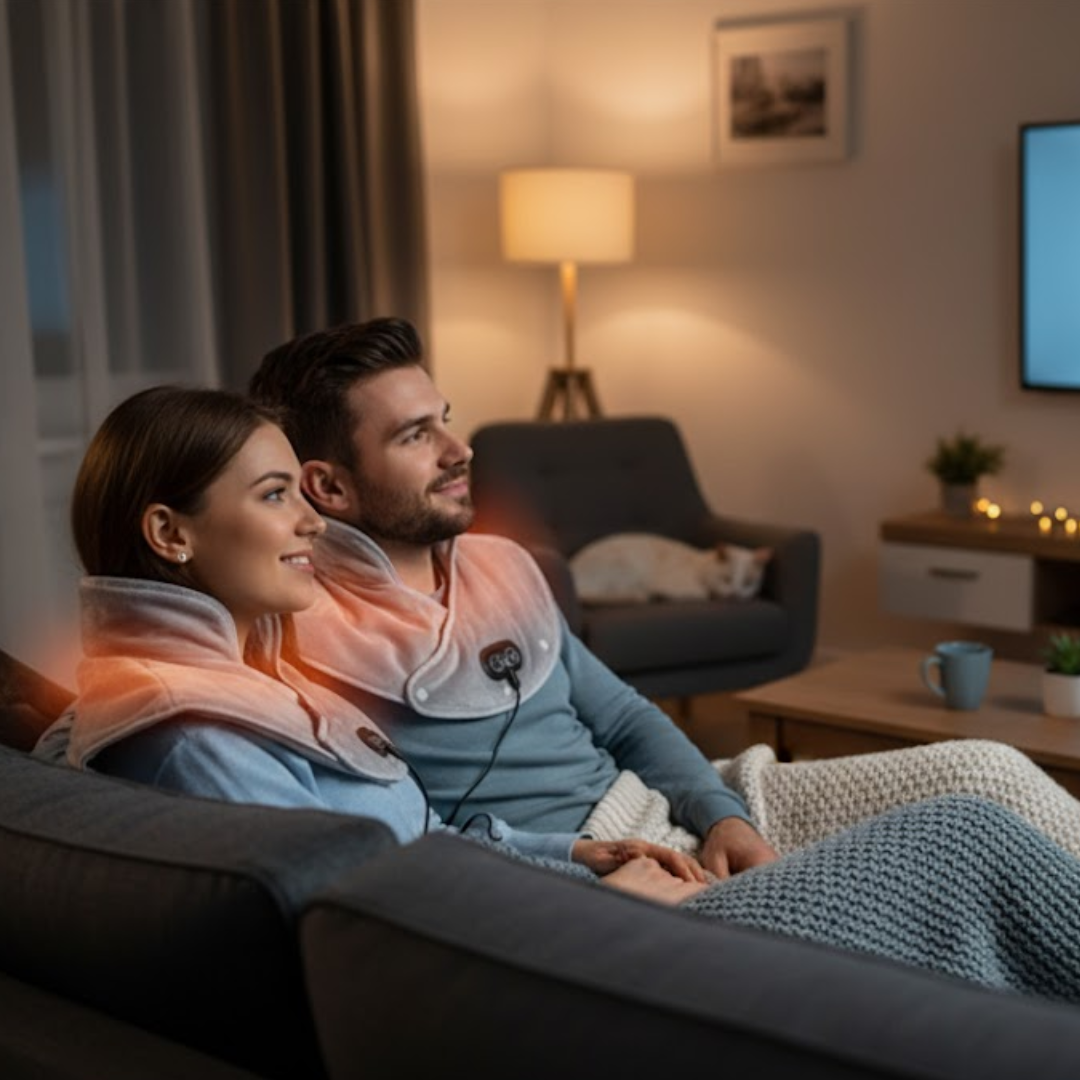 CalmWrap | Varmeomslag til Nakke & Skuldre – Hurtig Smertelindring