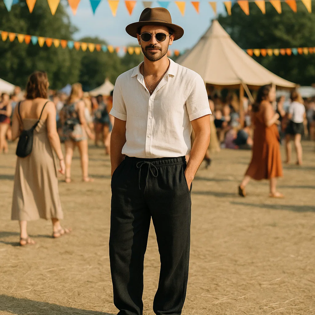 Silvano | Pantaloni din in pentru bărbați - aerisiți și stilati