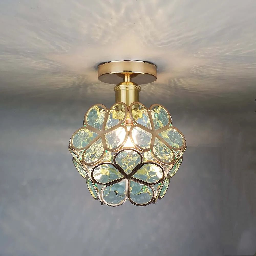 FleurLuxe | Design Blomster Stil Glas Ganglampe