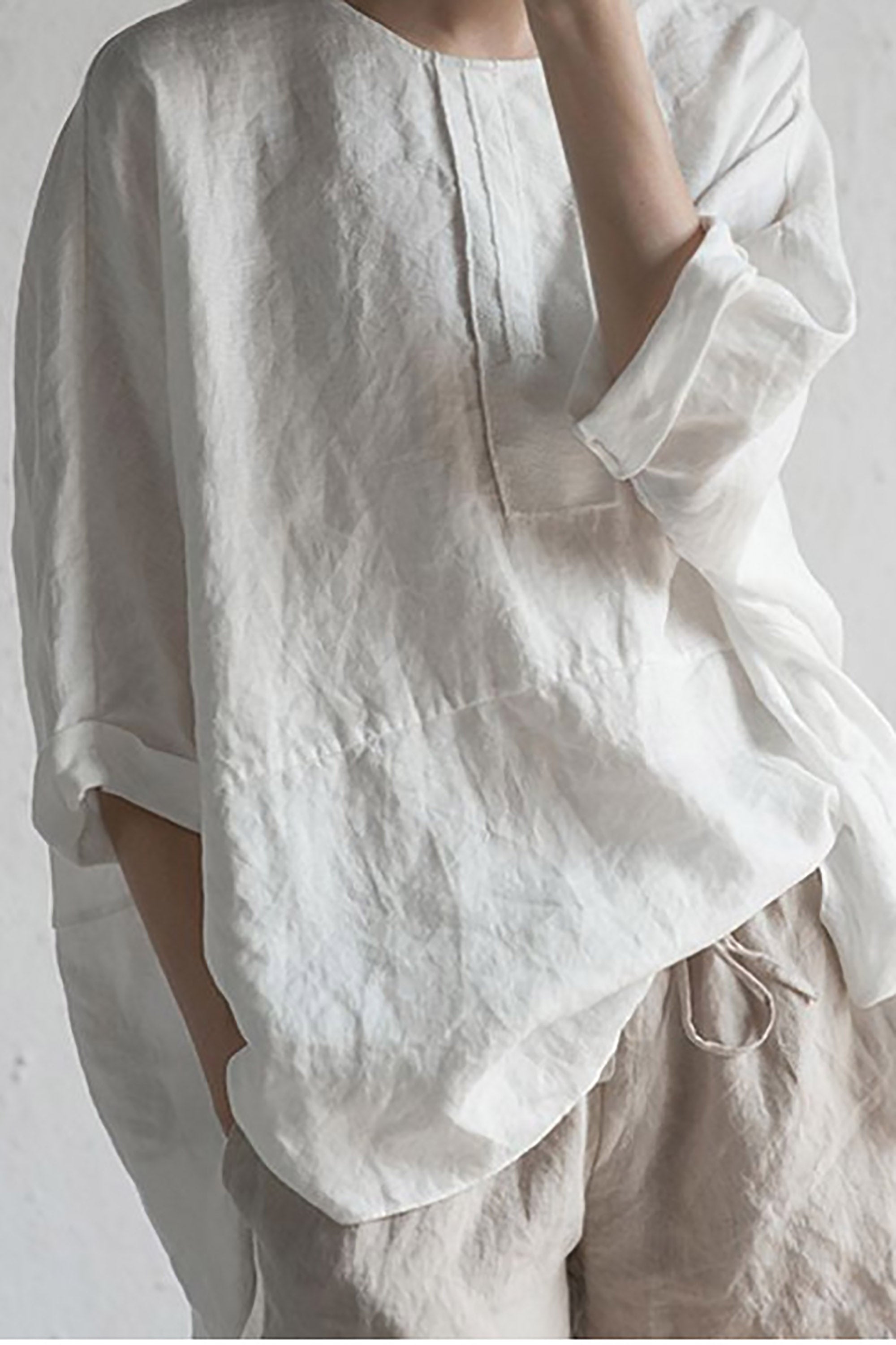 Lucienne | Women's Blouse – Elegant Japanese-Inspired Design 1