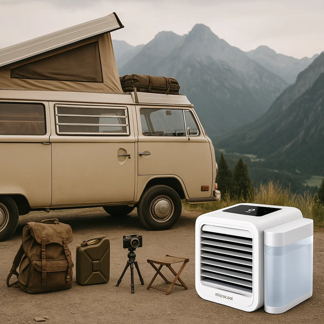 MicroCool | Mini-Klimaanlæg Bærbar Fordampningskøler med 1000ml Vandtank