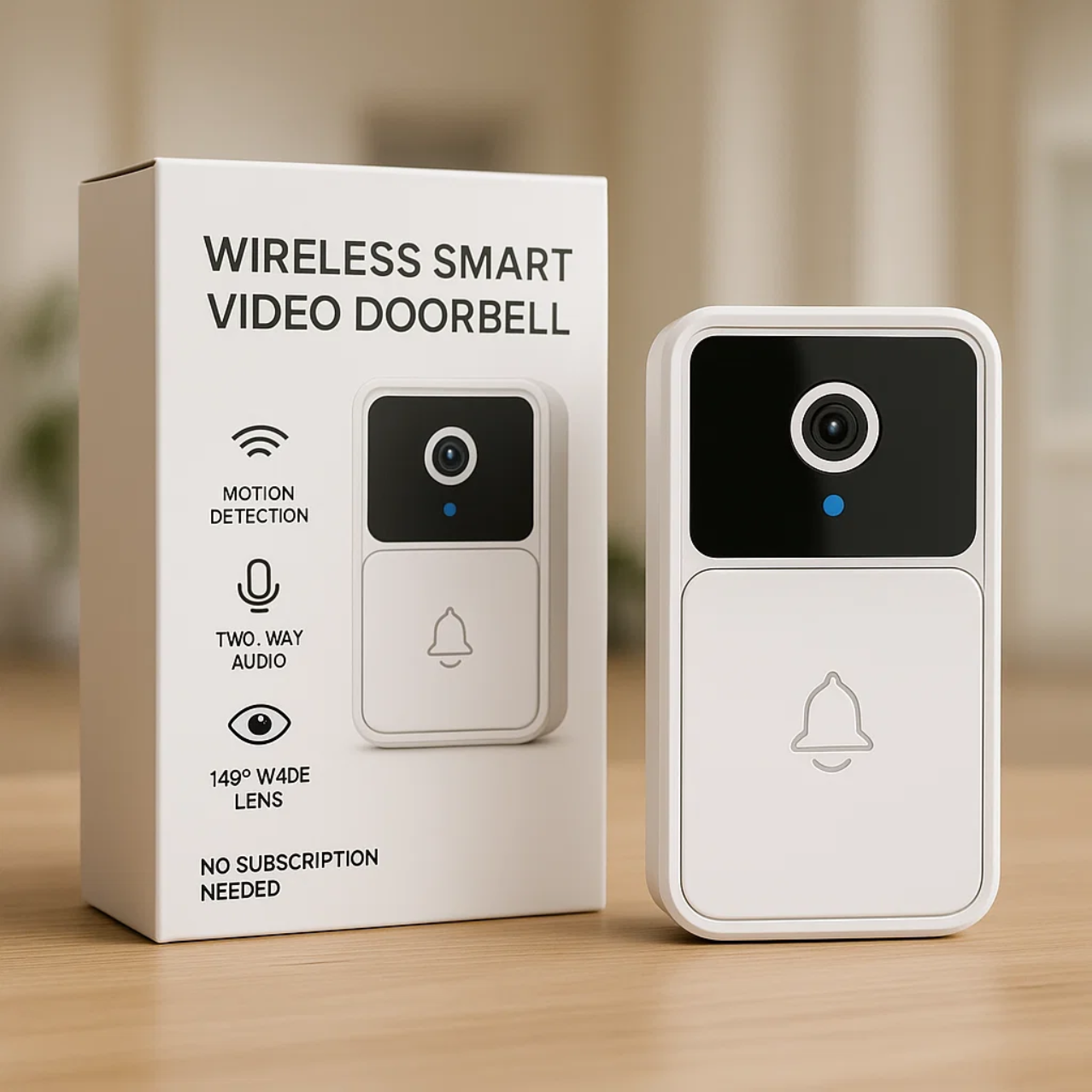 DoorGuard | Smart Dørklokke med Kamera – HD Sikkerhed & Nem Opsætning