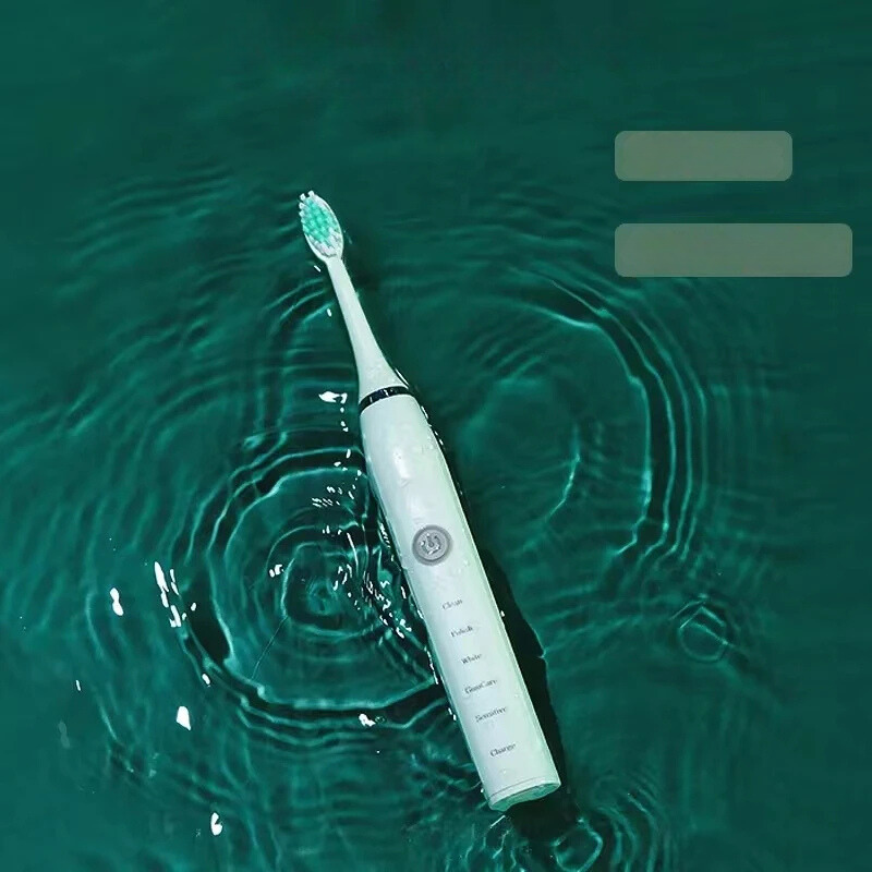 FreshVibe | Sonic Tandbørste med Langtidsholdbare Børstehoveder