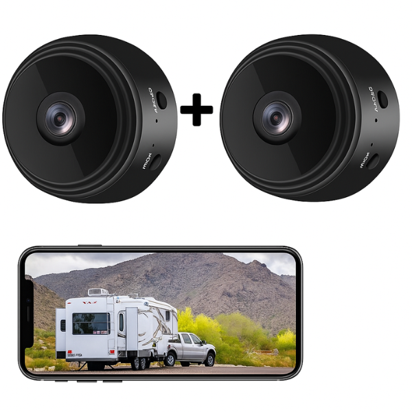 DriveCam | Trådløs HD-bakkamera med 32GB SD-kort