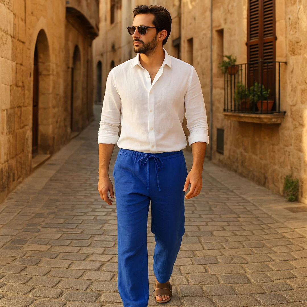 Silvano | Pantaloni din in pentru bărbați - aerisiți și stilati