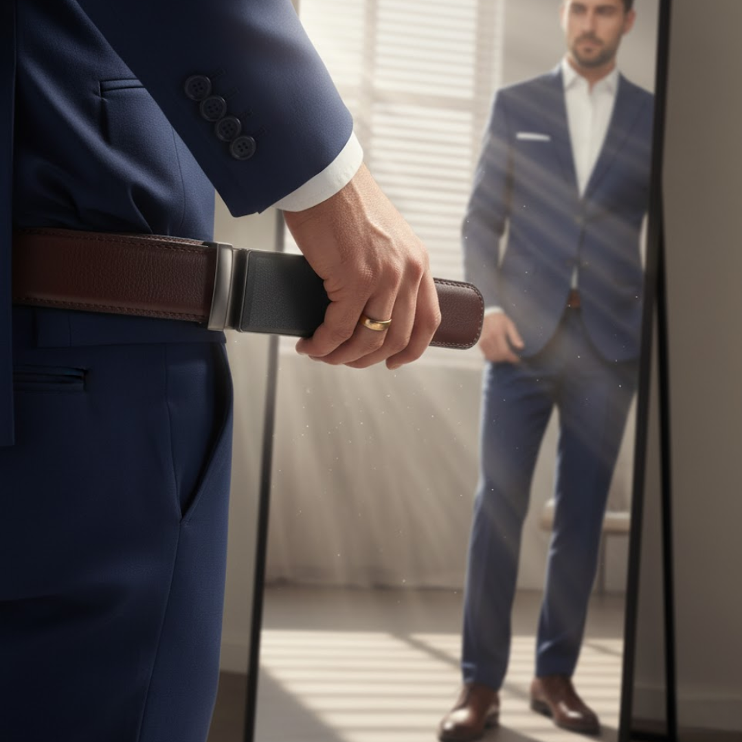 BoldBelt | Elegant herrebælte med automatisk spænde