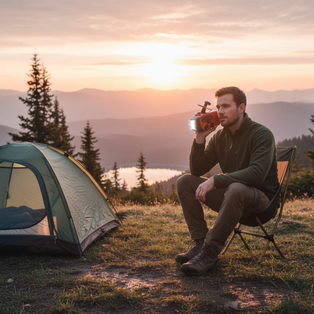 ReadyWave | Nødradio med håndsving og solpanel