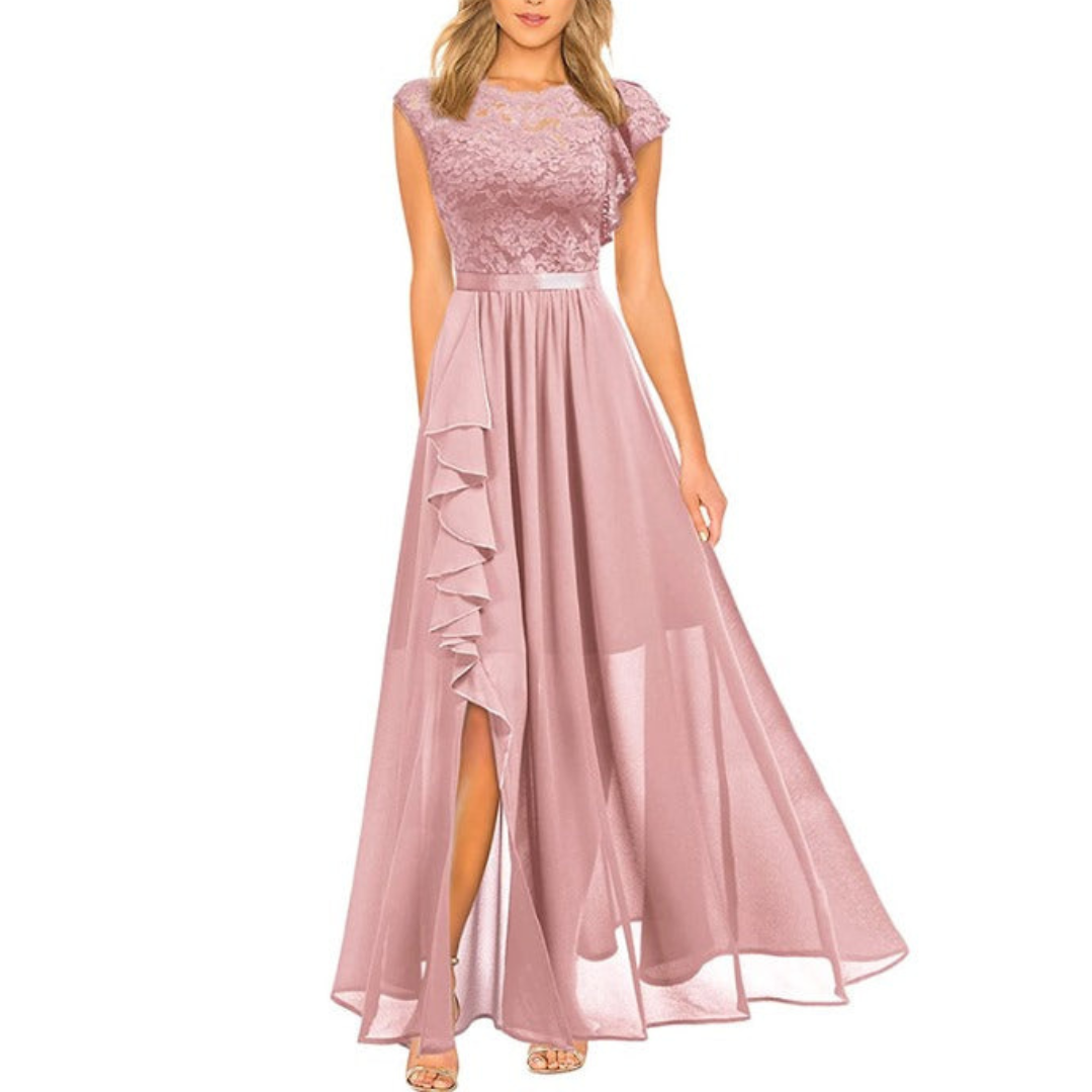 Sophia | Dame Festlig Elegant Kjole | Maxi