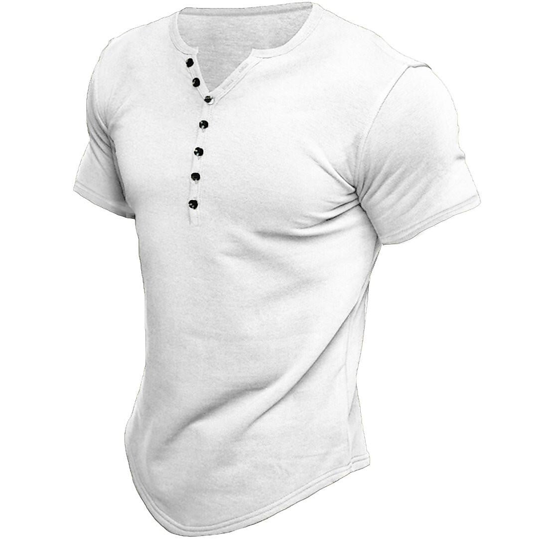 Joel | Henley T-shirt – Klassisk Pasform til Daglig Brug