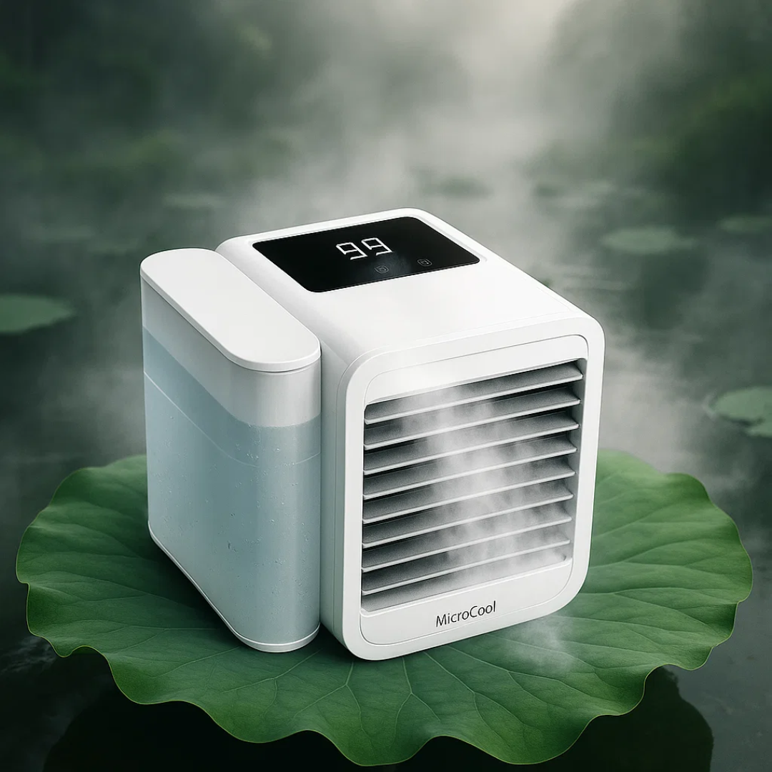MicroCool | Mini-Klimaanlæg Bærbar Fordampningskøler med 1000ml Vandtank