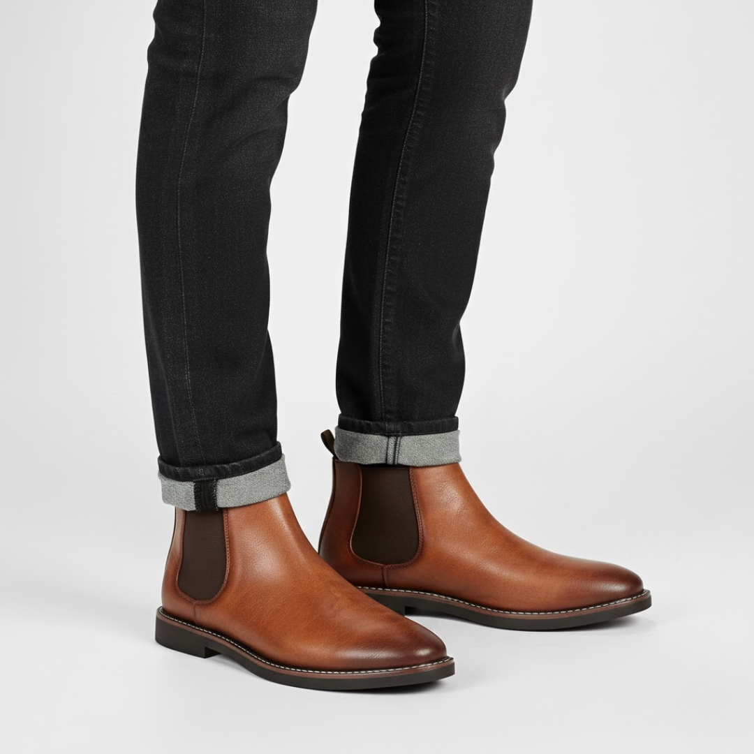 Edgar | Klassiske Chelsea-støvler med Moderne Pasform | Herremode