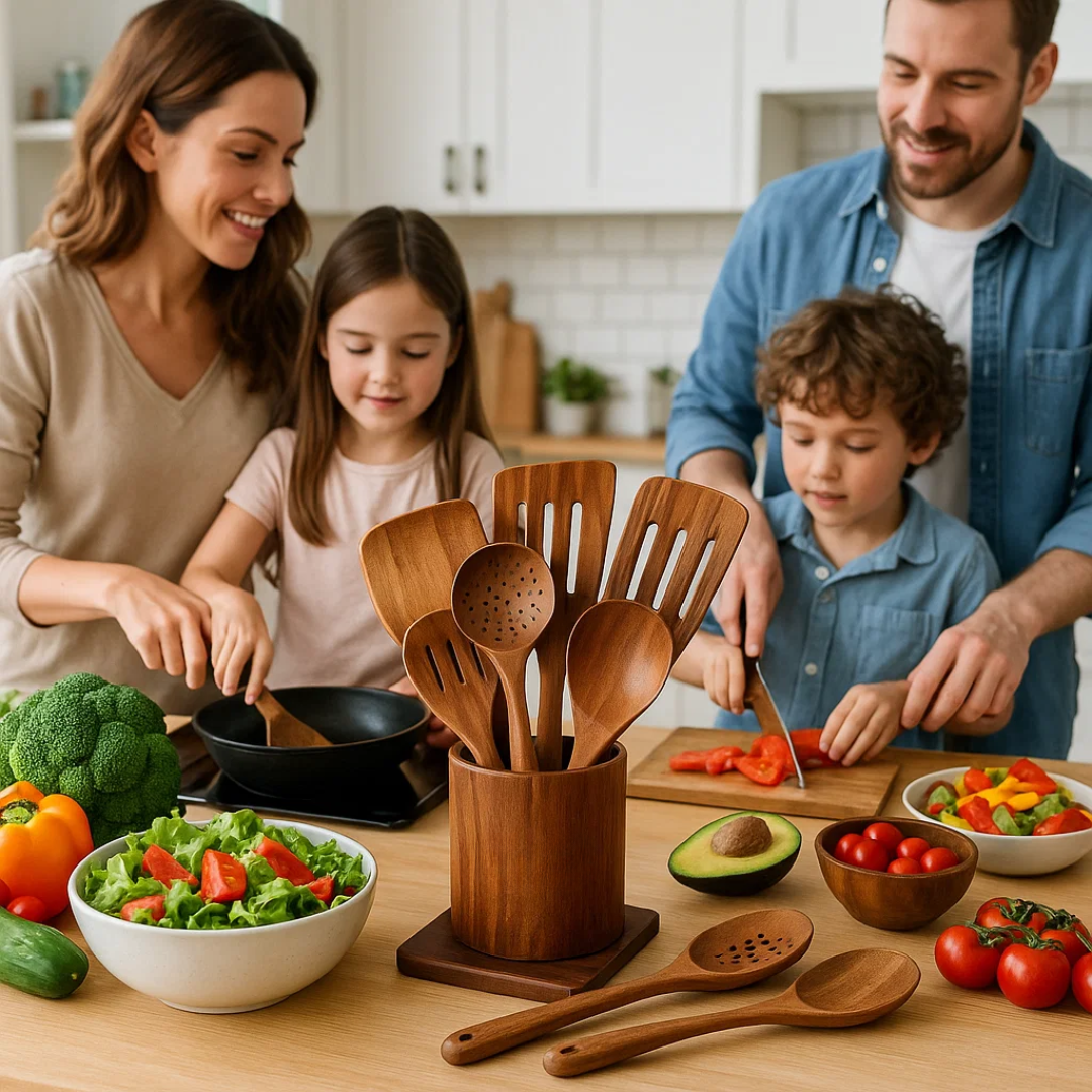 EcoChef | Zrównoważony zestaw kuchenny z drewna