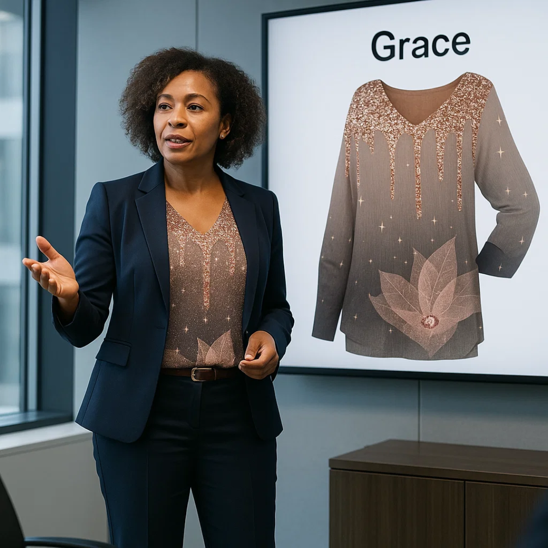 Grace | Elegant vintage-overdel | Dame