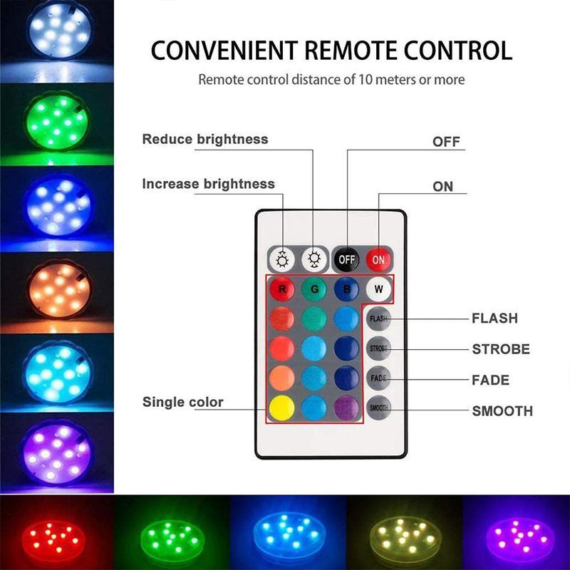BrightPool | Undervands LED-lys – Fjernbetjent Lysshow