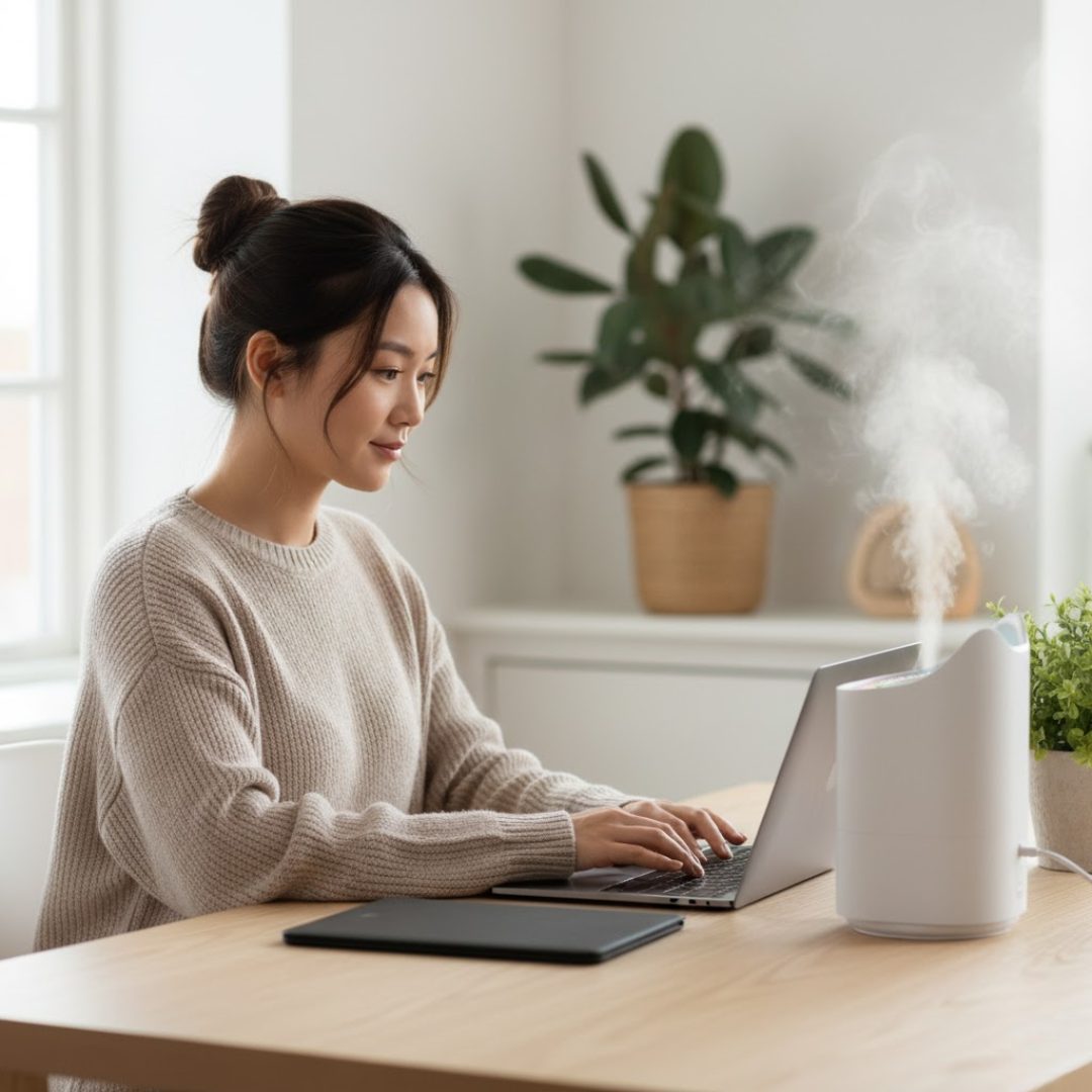 AeroMist | Ultrasonisk Luftfugter – Frisk Luft og Bedre Søvn