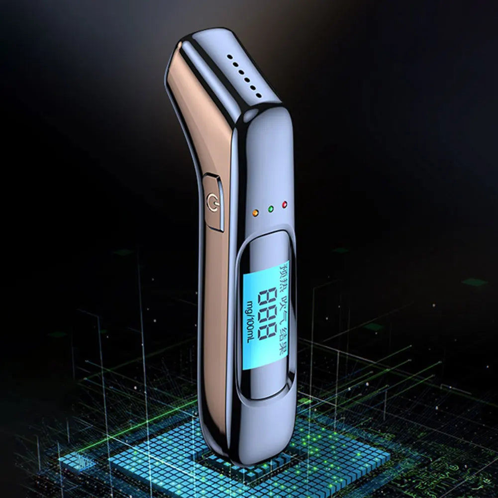 BreatheSafe | USB-genopladelig alkoholtester med digital skærm
