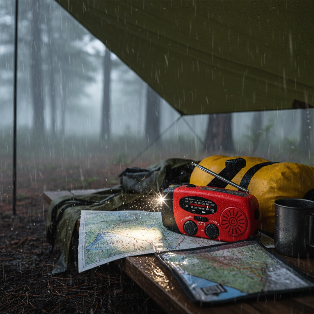 LifeCharge | 3-in-1 Emergency Radio – Power, Light and Security Everywhere