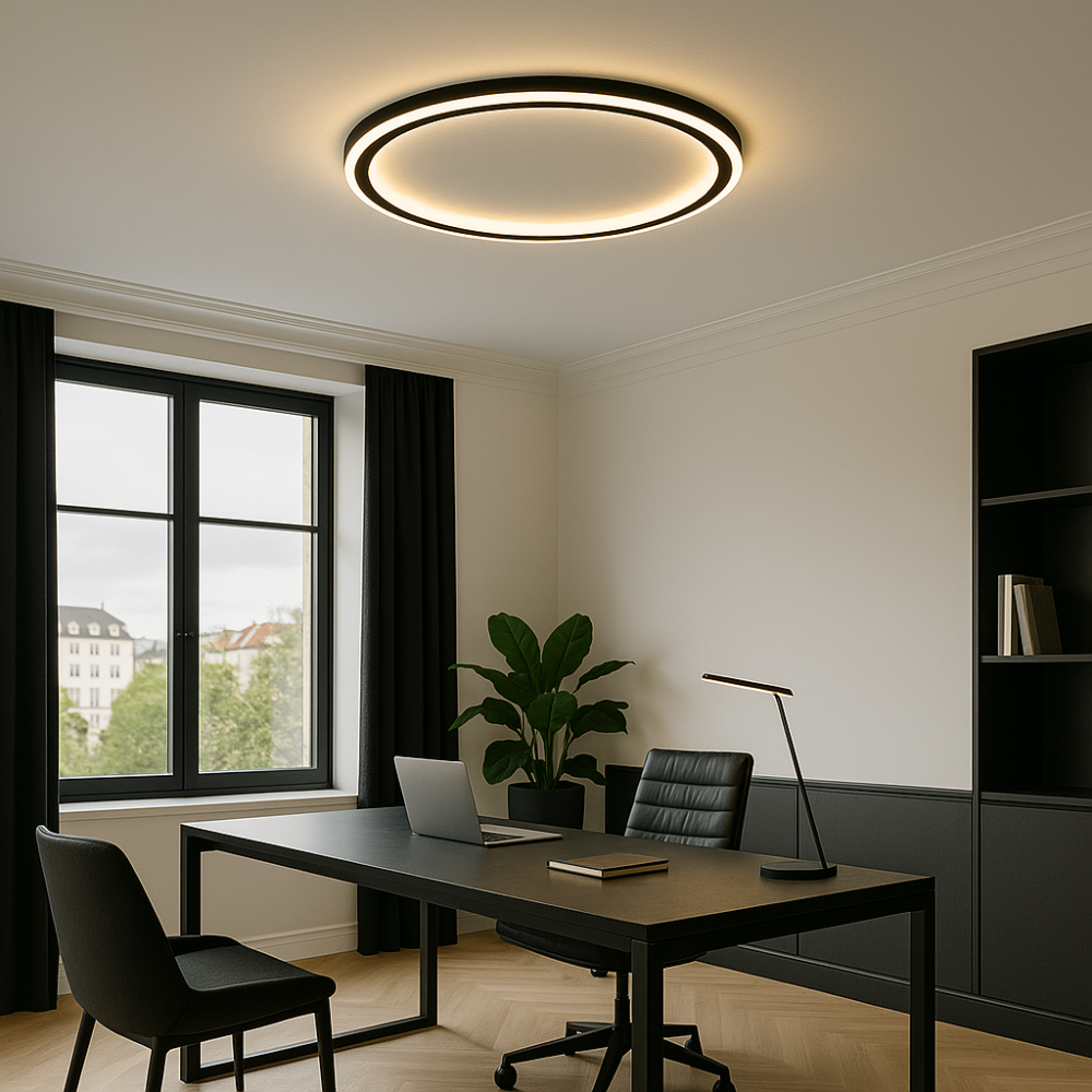 Nordisk LED Loftlampe - Dimmbar, Moderne Design til Stue & Spisestue-6