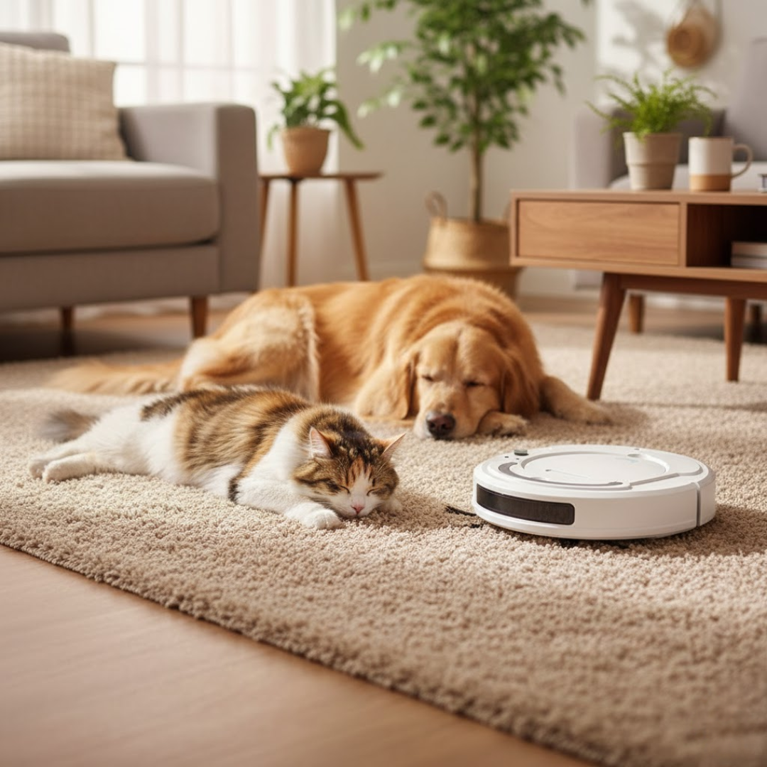 HomeSweep | Robotstøvsuger – Stille og Effektiv Rengøring