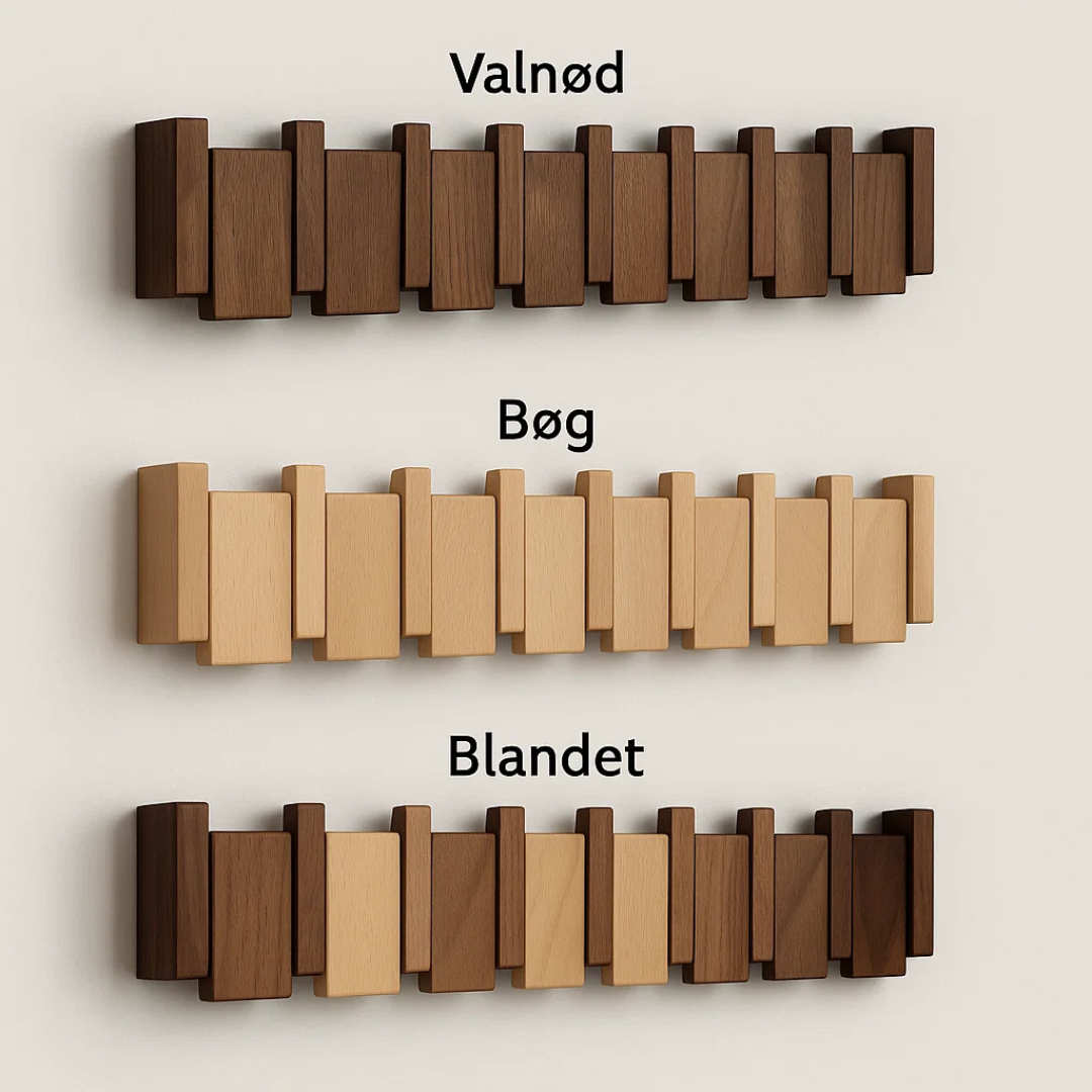 HarmonyCoat | Elegant Vægknagerække i Klaverstil