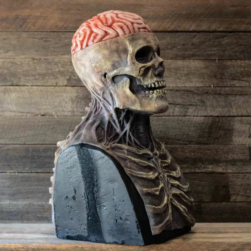 GraveMask | Halloween Maske – Realistisk Skeletdesign