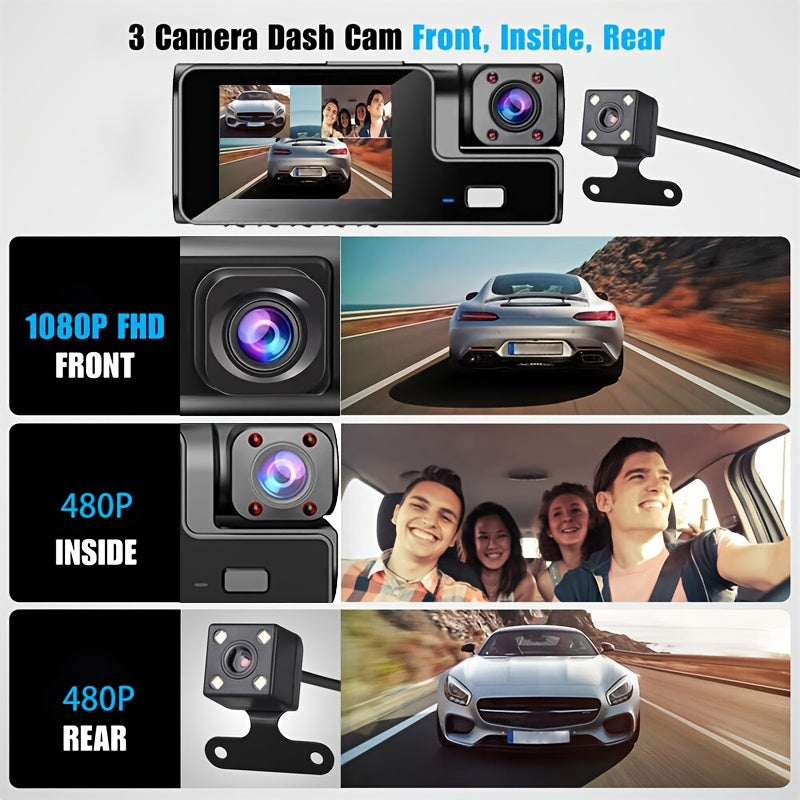 GuardCam | 1080P Dashcam med Kollision- og Parkeringssensor