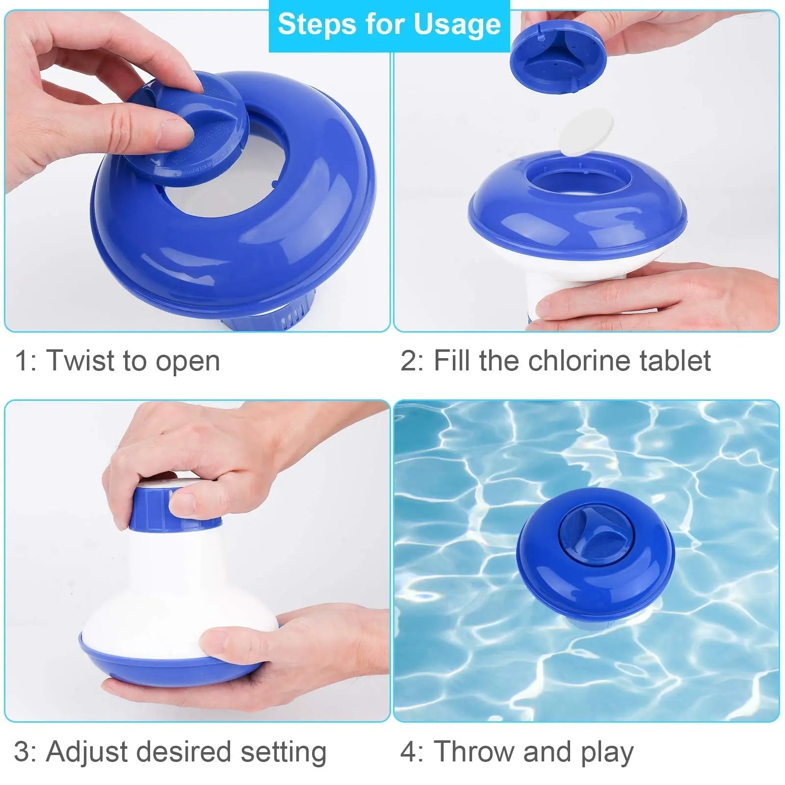 AquaDose | Justerbar Pool-Klorfloat