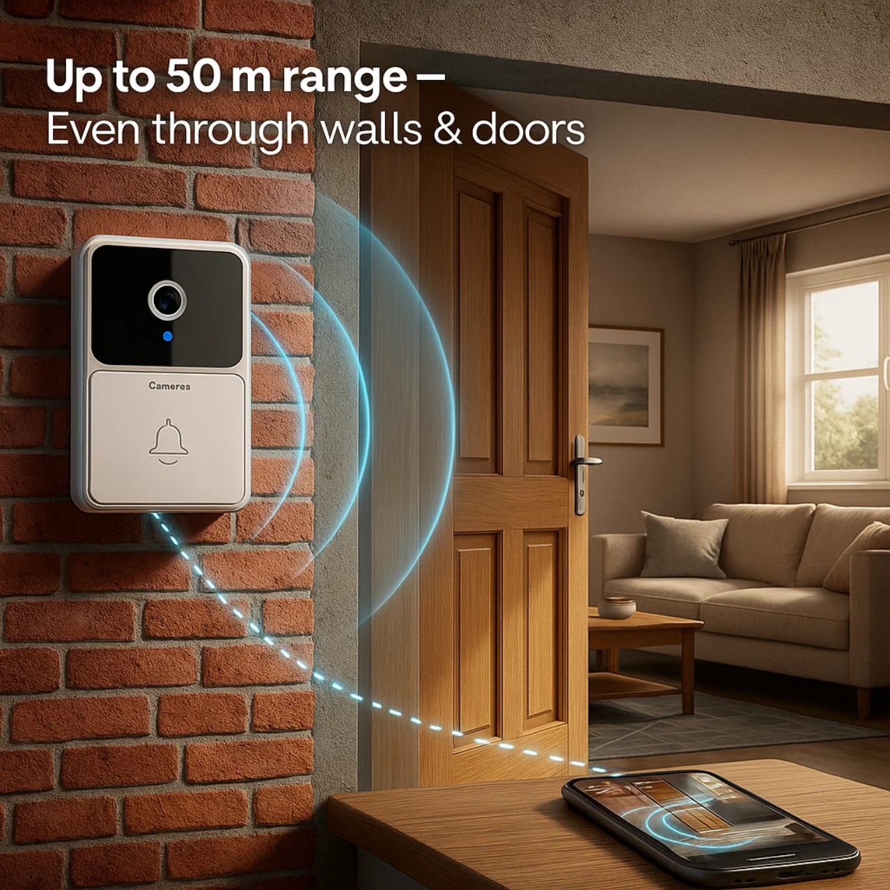 DoorGuard | Smart Dørklokke med Kamera – HD Sikkerhed & Nem Opsætning