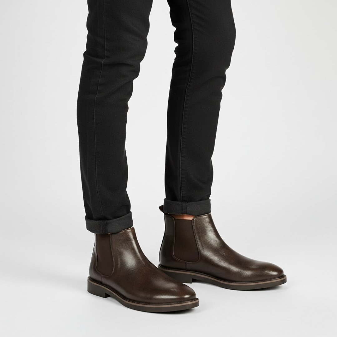 Edgar | Klassiske Chelsea-støvler med Moderne Pasform | Herremode