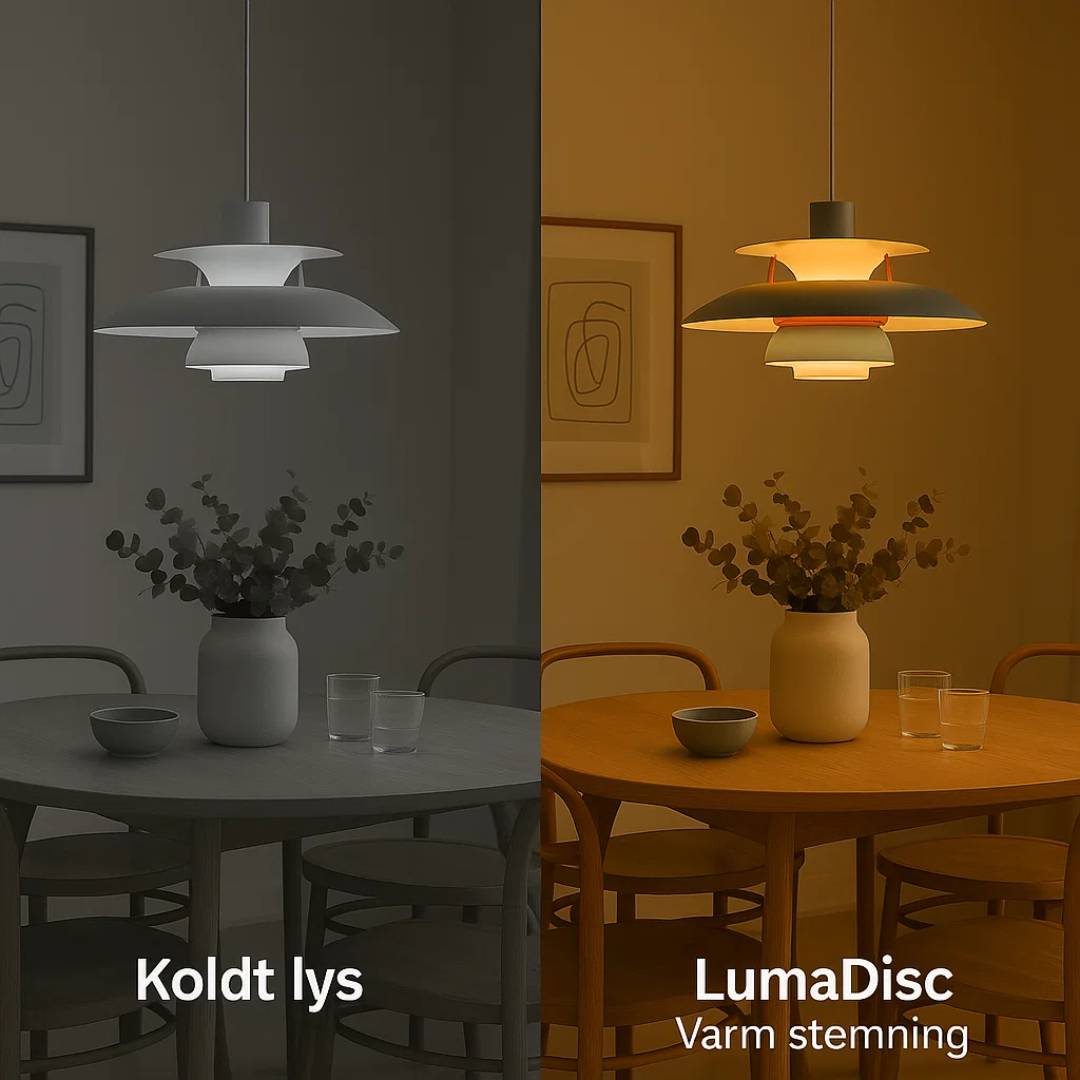 LumaDisc | Minimalistisk LED-Loftlampe med 3000K lys