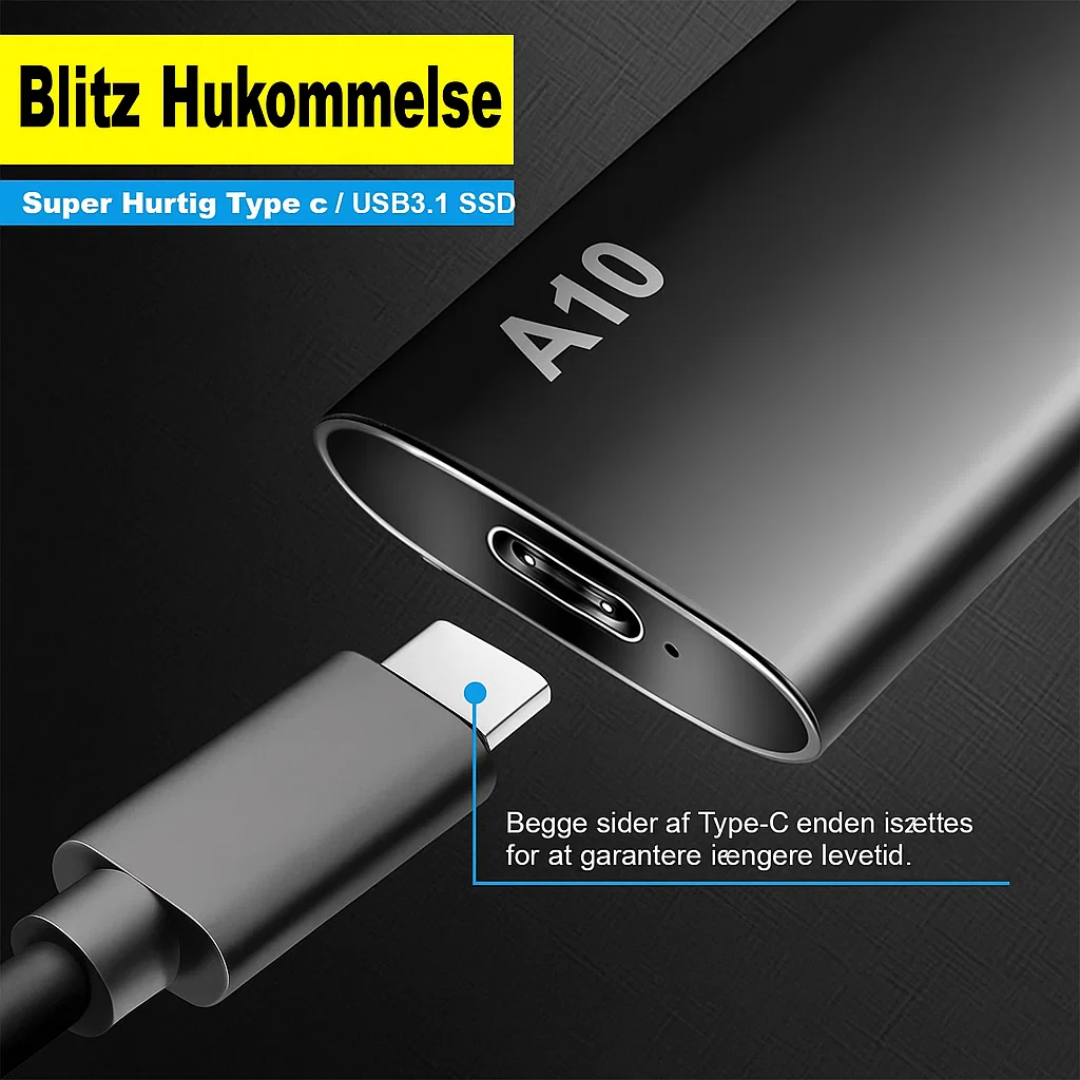 DriveBox | Kompakt 4 TB USB-C Lager til Arbejde & Rejse