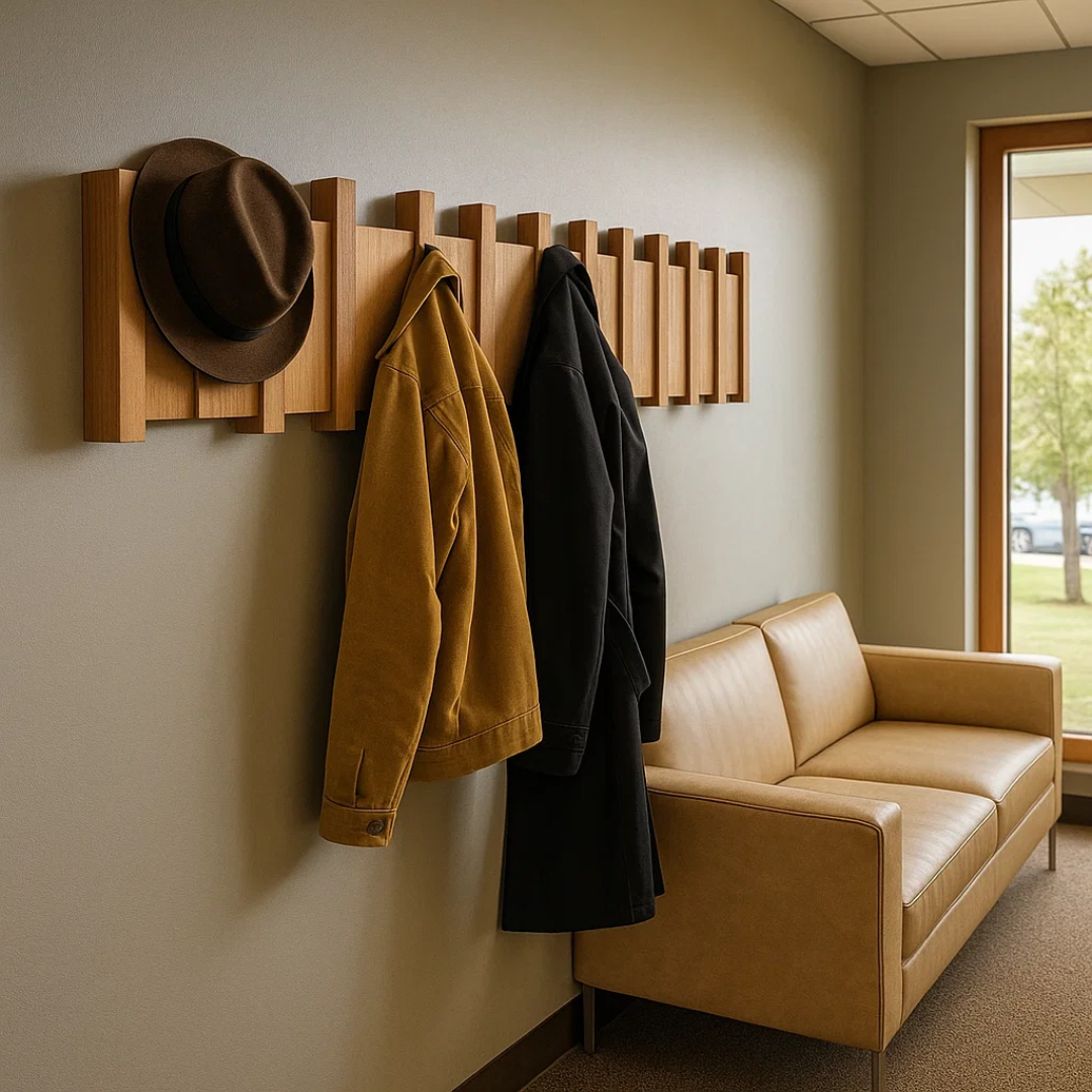 HarmonyCoat | Elegáns falra szerelhető fogas zongora stílusban